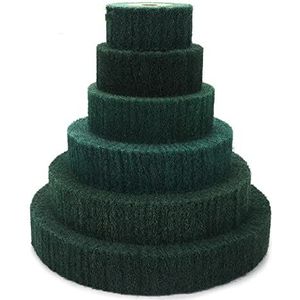Schuurflap met korrel, schuurwielen 1 STUKS Non-woven schuursponsje 4""/5""/6""/8""/10""/12"" Flap Wheel Nylon Fiber Polijstwiel Schijf 25mm/50mm Dikte for Roestverwijdering(50mm Thick 200mm)