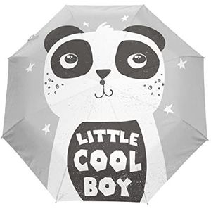 Cool Boy Leuke Panda Paraplu Winddicht Automatische Opvouwbare Paraplu Auto Open Sluiten voor Mannen Vrouwen Kids