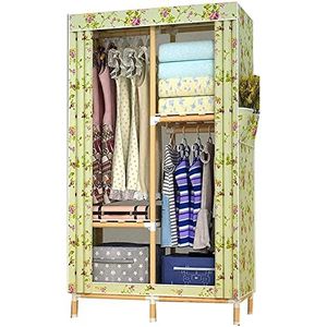 WWERTYY Draagbare kledingkast doek kledingkast kledingkast slaapkamer compressie opslag eenvoudig te monteren organisator verhogen en verbreden gebruikt voor verhuur kamer slaapkamer, 83 x 45 x 170 cm