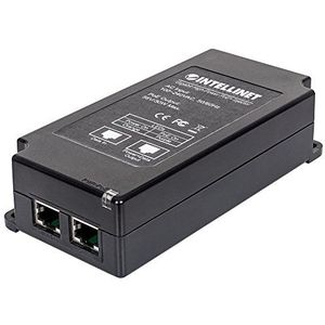 Intellinet Gigabit High-Power PoE+ injector (1 x 30 Watt-poort - IEEE 802.3at/af Power over Ethernet (PoE+/ PoE) kunststof behuizing zwart 561037