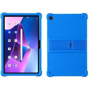 Tablet Stand Case Geschikt for Lenovo Tab M10 HD 2e Gen 10.1inch 2020 TB-X306F TB-X306X Siliconen Cover(Dark Blue)
