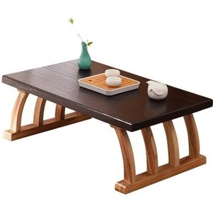 Houten altaartafel Vierkante vloertafels Japanse theetafel Woonkamer Kleine eettafel Eenvoudig bureau om op de vloer te zitten