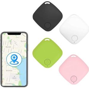 4 stuks sleutelzoekers, slimme Bluetooth Tracker Item Locator met Anti-Lost Alarm Herinnering, Bluetooth Phone Tracker Tag Compatibel met Android en iOS, Geschikt voor Kinderen Huisdieren Portemonnee