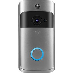 WiFi Video Deurbel Camera, HD Wireless Home Security Deurbel, Deurtelefoon Systeem Camera, Ondersteuning PIR Bewegingsdetectie/2-Weg Audio/Nachtzicht/166 ° Groothoek