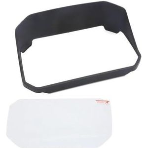 Voor Bmw Voor R1250R Voor R1250RS 2018 2019 2020 2021 2022 Instrumentenpaneel Licht Shield Film Dashboard Screen Protector Screenprotector Motorfiets (Color : C - Film and Hood)