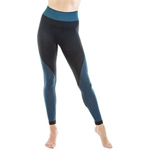 Relaxsan Sport 8050 (Zwart/blauw, S) Sport compressielegging uniseks heren dames