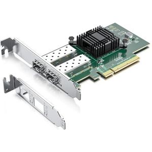 10 Gb SFP+ PCI-E Netwerkkaart-NIC Met Intel 82599ES-Chip, Dubbele SFP+-Poorten, Vergeleken Met X520-DA2, PCI Express X8, Ondersteuning Voor Ethernet-LAN-Netwerkadapter