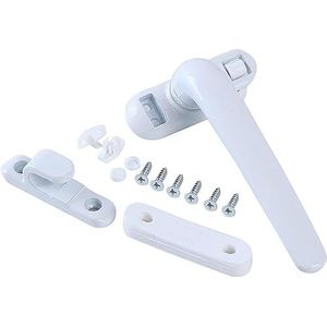 Raamgreep, universele raamgreep, draairaamgreep, draai-kiepramslot, draai-kiepramslot, hardware, meubelbenodigdheden, deur- en raamgrepen (Wit)(Wit)