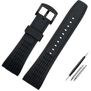 For Seiko for VELATURA for SRH 006 for 013 for SPC007J1 for SNAE17 26mm Zwart Siliconen Sport Band 26mm mannen Rubber Horlogeband Horloge Accessoires (Color : Black black, Size : 26mm)