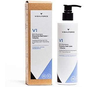 VidalForce, Gecertificeerde Natuurlijke Organische Anti-haaruitval Shampoo V1 - Eerste Symptomen - + Instant Volume