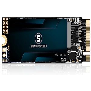 S SHARKSPEED SSD 256GB M.2 2242 NVMe 42mm PCIe Gen 3.0x4, lezen tot 2.200 MB/s, harde schijf interne solid state drive voor laptop, desktop ultrabook