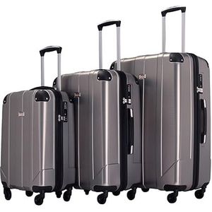 Bagage Trolley Koffer Bagagesets ABS Hardshell 3 Stks Lichtgewicht Duurzame Koffer Spinner Wielen Met TSA Slot Reiskoffer Handbagage