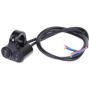 Motorfiets Stuur Schakelaar Aluminiumlegering 12V Motorfiets Stuurbedieningsschakelaar Dubbele Knop Koplampluidspreker 2 Keuze(A3)