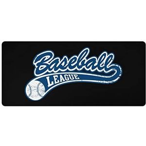 Blauwe Baseball League Mode Bureau Muismat Antislip Gaming Muismat Accessoires Decor 40x90cm