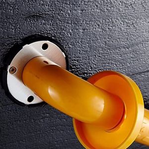 Badgrepen 28/38/48cm Handrail Trap Railing Badkamer Veiligheid Grabbars for Ouderen Gehandicapte Antislip Douche Badkuip Handvat Muurbevestiging Badkamer greep(Yellow-48cm)