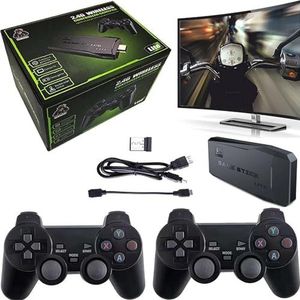 Retro gameconsole Mini Arcade Tweepersoonsgameconsole Ingebouwd 20000+ games, M8 128G 4K HDMI-uitgang, 2.4G draadloze gamecontrollers, TV Videogamemachine Speelgoed(32g/3500+ Games)