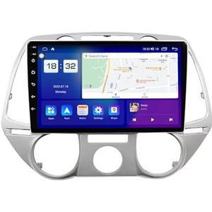 Android 14 Dubbel Din Autoradio Voor Hyundai I20 2008-2011 Hoofdunit 9""IPS Touchscreen Multimediaspeler met achteruitrijcamera Ondersteuning Carplay Bluetooth GPS Sat Nav RDS SWC(B,T2 8Core 8+128G)