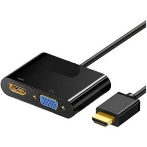 ALcorY Converter USB 3.0 naar HDMI/VGA Laptop externe grafische kaart Computer aangesloten op TV Projector (Kleur: HDMI naar VGAHDMI Converter)