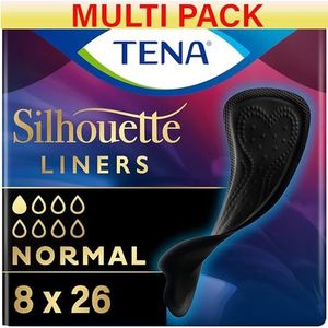 Tena Silhouette Noir Liners Normaal - 8 verpakkingen van 26