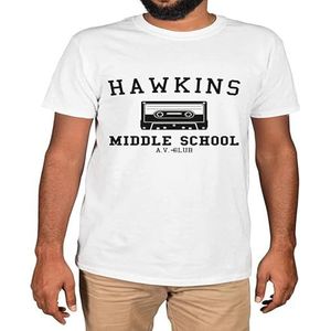 shane Hawkins Middle School Av Club T Shirt Unisex White overhemden(Small)