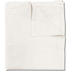 Sleezzz Mousseline deken, 150 x 200 cm, naturel, licht zomerdekbed van 100% katoen, wasbaar