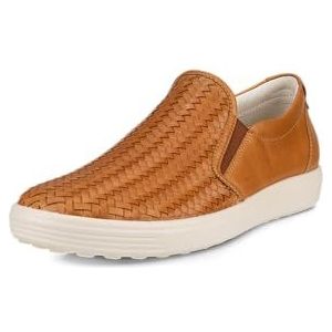 ECCO Women's Soft 7 Woven Slip on 2.0 Sneaker, Lion, 7-7. 5