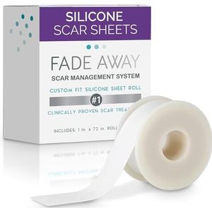 Fade Away Fade Away Scars Originele siliconenfolie voor littekens, medisch formaat, effectieve siliconen vellen voor littekens, strips en patches voor Cic
