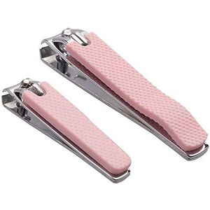 Rocutus 2 stks/set Draagbare Nagelschaar Volwassen Pedicure Nagelknipper Huishoudelijke Kleine Schaar Voet Manicure Schaar Manicure Gereedschap (roze)