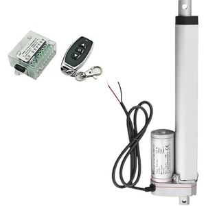 RF-afstandsbediening en lineaire aandrijving, 12 V, 750 N, metalen transmissie, gelijkstroom, elektrische aandrijving, raamopener, lineaire motor, 50 mm, 100 mm, 150 mm slag (300 mm stroke