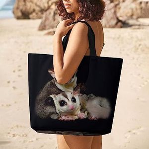 Leuke Sugar Glider Shopping Bag Herbruikbare Tote Bag Schoudertas Reizen Handtas Voor Vrouwen Mannen Gift