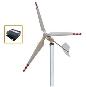 Windturbines, 2KW 24V 48V Windturbine Generator Horizontale as Windturbine MPPT Controller off grid omvormer alternatieve energie(Hybrid control,3_48V_2000W)
