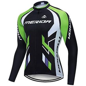 Mannen Fietsen Shirt Lange Mouw Wielertrui Ademend Fietsen Kleding voor Mannen Mountainbike Jersey Zomer/Lente, U6, M