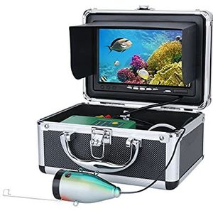 Onderwatercamera, 7 '' HD 1080P DVR Viszoeker onderwater vissen camera HD 1280 * 720 Screen15pcs White LE DS + 15PCS Infraroodlamp(Only 15M Camera)