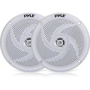 Pyle - Marine Luidsprekers - Wit - 2-weg Waterdichte Speakers - Set van 2