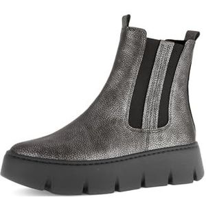 Gabor - Chelsea Boots - Grijs - Suède/Nerfleer - Plat