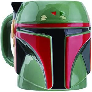 Boba Fett Tasse à café en céramique en forme de casque | Licence officielle Star Wars Decor