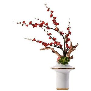 Kunstmatig Nep bloem kunstbloemen, winterpruim nep bloemen potplanten, moderne nieuwe Chinese stijl bloemstukken Bloemen