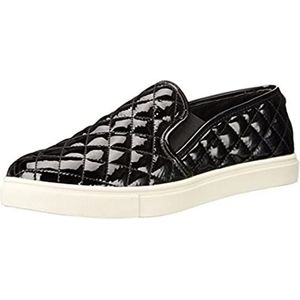 Steve Madden Dames ECENTRIC Q Sportschoenen, Medium, Zwart Patent, 37.5 EU