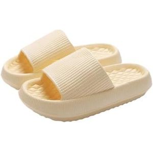 Sandalen, Dames dikke bodem EVA zomer strand, badkamer thuis slippers Slippers voor dames(Yellow,45 EU)