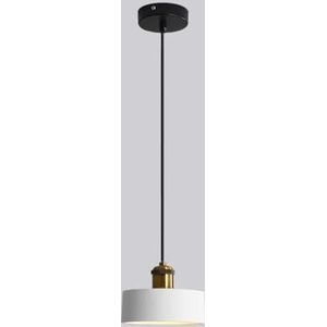 TONFON Moderne E27 Hars Kroonluchter Art Deco Verstelbare Hanglamp Industriële Boerderij Hanglamp for Keukeneiland Woonkamer Slaapkamer Nachtkastje Eetkamer Hal Plafondlamp(Color:White,Size:A)