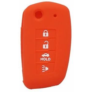 Afstandsbediening Autosleutel Siliconen Hoes Case voor NISSAN NV200 Sentra Versa-Red