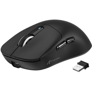 VGN GAMEPOWER X3 SUPERLIGHT Draadloze Gaming Mouse, 49g Lichtgewicht Gaming Muis, 26,000DPI, PixArt PAW3395, Programmeerbare, Tri-modus (BT5.0/2.4G/Bedrade), PTFE-voeten, 200 uur Batterij PC/Mac-Zwart