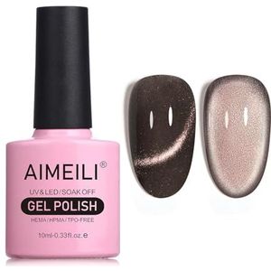 AIMEILI Hema Free Cat Eye Gel Nagellak UV LED Gellack Soak Off Vegan Cruelty-Free Gel Polish 10ml (733)