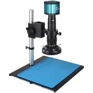 48MP 4K USB HDMI VGA Digitale Video Monoculaire Microscoop Camera Continus Zoom 180X C-Mount Solderen Telefoon reparatie Tools(A1 Set)