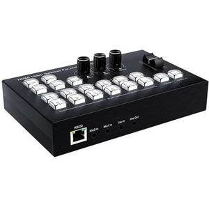 4K 4-kanaals -videocamera-switchermixer for livestreaming 4x USB3.0-opnamevideoschakelaar for camera PC OSD OBS Uitgebreide compatibiliteit(Hd HDMI)