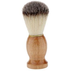 Houten Handvat Varkenshaar Scheerborstel voor Mannen Haar Baard Snijden Stof Reiniging