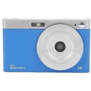 4K Digitale Camera voor Fotografie, Autofocus 4K-camera met Zoeker 16X Videocamera Vlogcamera FHD 1080P-camera 2,88 Inch 50 MP IPS (Blauw)
