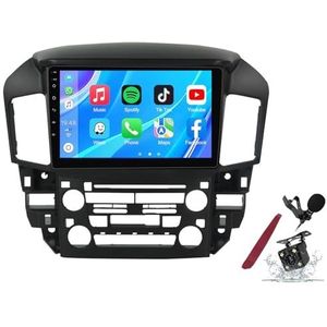 Android 14 Autoradio Sat Navi voor L-exus RX300/T-oyota Harrier(1997-2003) 9 Inch Touchscreen Multimedia Speler met Draadloze Carplay GPS Navigatie FM RDS Bluetooth 5G-WiFi SWC DSP,M120s