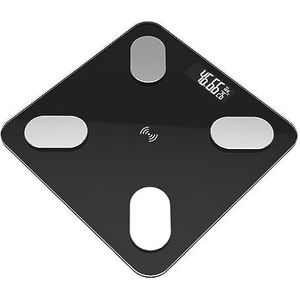 Weegschalen Digitale Lichaamsvetweegschaal Slimme Weegschaal Vloer Elektronisch LCD Slimme Bluetooth-weegschaal Lichaamssamenstellinganalysator Gemakkelijk Te Gebruiken(Black Usb)