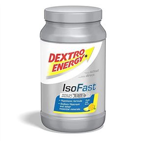 DEXTRO ENERGY ISO Fast Fruit Mix (1120 g blik) – hypotoon elektrolytpoeder met natrium, magnesium, kalium en chloride voor snelle koolhydraten en mineralenvoorziening, glutenvrij, lactosevrij